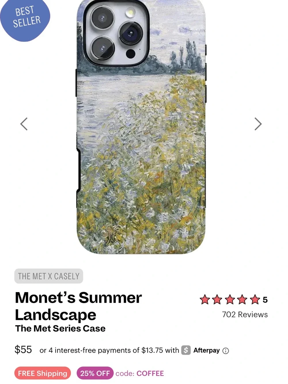 Casely Bold - Monet’s Summer Landscape (iPhone 16 pro)